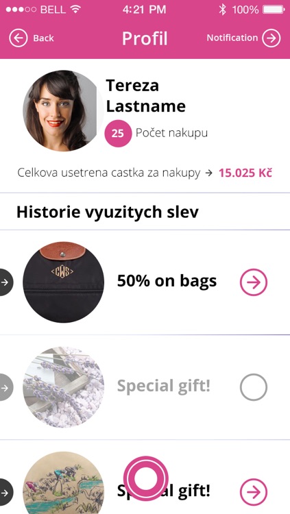 Sleva v mobilu