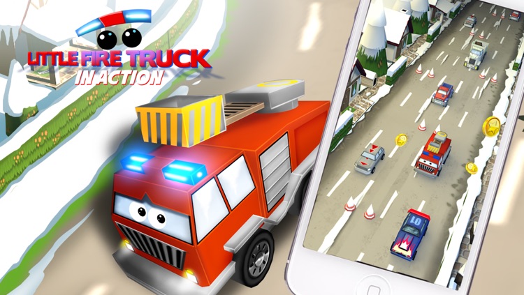 Little Fire Truck in Action - for Kids screenshot-3