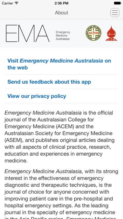 Emergency Medicine Australasia screenshot-3