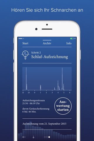 snore clinic – Die Schnarchanalyse-App der Klinik Prof. Sailer screenshot 4