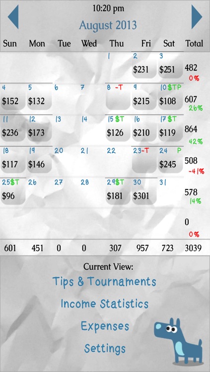 Jix Tips: Poker Dealer Income Tracker