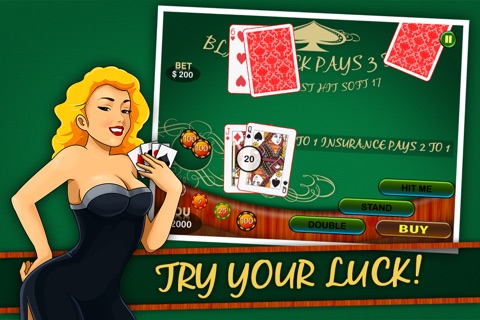 Black Jack 21 Ace of Spades Double Down  card shark grinder Jackpot- a Monte Carlo Fell Jackpot Joy and Win Prizes screenshot 2