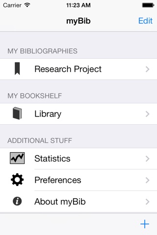 myBib - manage your bibliography screenshot 2