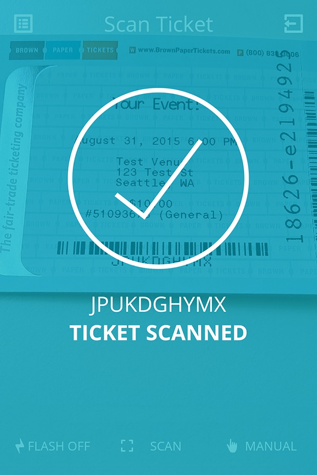 Brown Paper Tickets Scanner screenshot 3