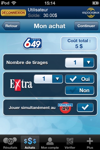 Loteries de Loto-Québec screenshot 3