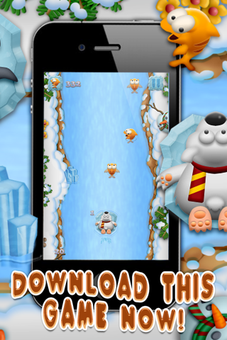 Polar Ice Penguin Racing Rage - A Free Flying Birds Fishing Adventure Game screenshot 2