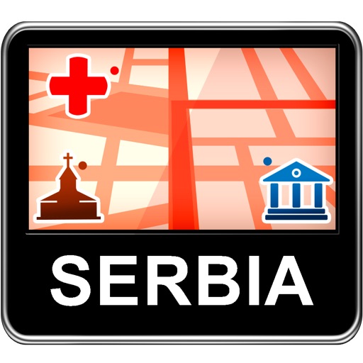 Serbia Vector Map - Travel Monster icon