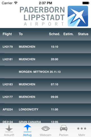 Paderborn Lippstadt Airport screenshot 2