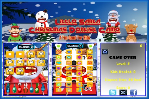Little Santa Christmas Dentist Game - A Fun Game For Kids screenshot 4