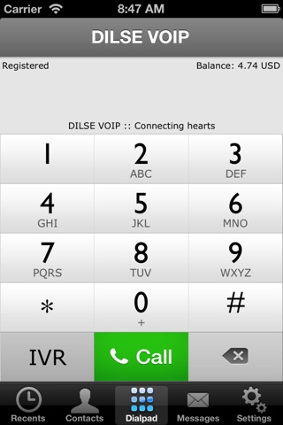 Dilse VoIP screenshot 2