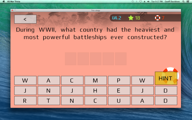 ‎US War Trivia Screenshot