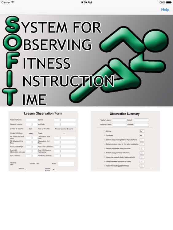 System For Observing Fitness Instruction (SOFIT)