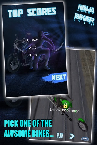 Ninja Biker - Highway to Train Track Rider screenshot 4