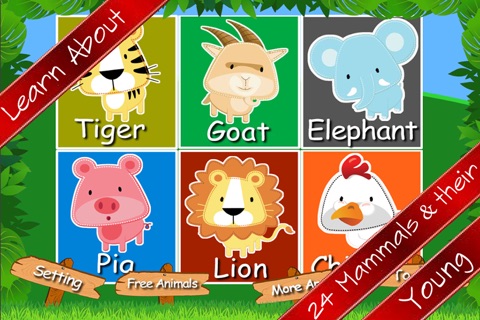 Animals Life Cycle - Mammals And Their Young Full Version screenshot 2