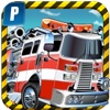 A Fire Truck Parking Simulator - Free Realistic Trucks Driving Test Game