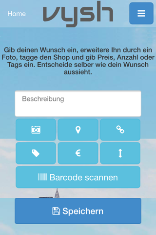 vysh.me - Dein Wunschzettel screenshot 2