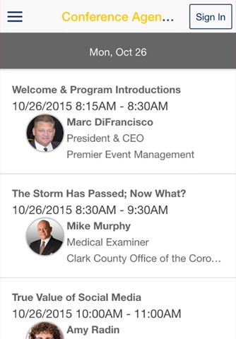 PremierCIO Events screenshot 2