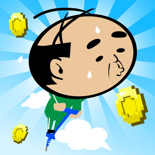 Attack and hopping man Icon