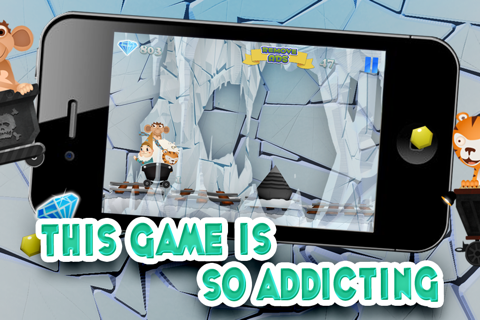 A Despicable Gnome & Friends Diamond Rush - Free Rail Miner Race Game screenshot 3
