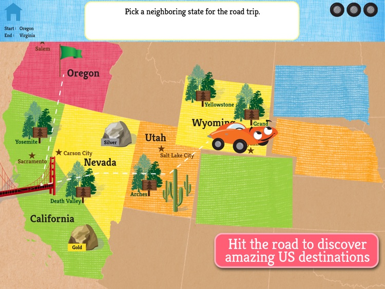 State Bingo and Road Trip US