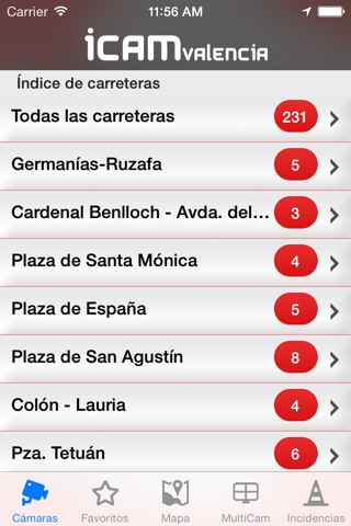 iCam Valencia screenshot 2