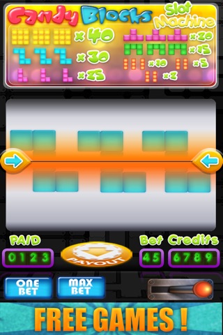Candy Blocks Slot Machine screenshot 2