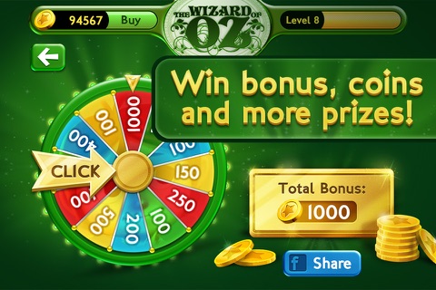 Slots Wizard of Oz screenshot 4