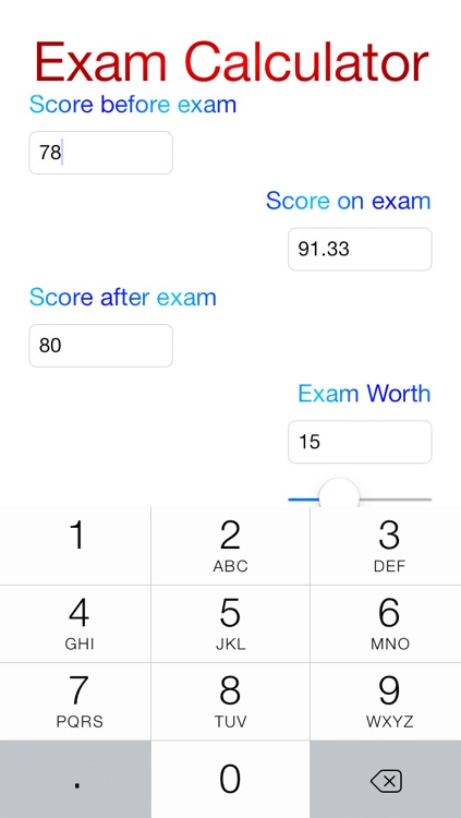 Exam Calculator