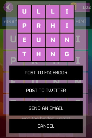 Word Search Block Quiz - cool hidden word quiz game screenshot 4