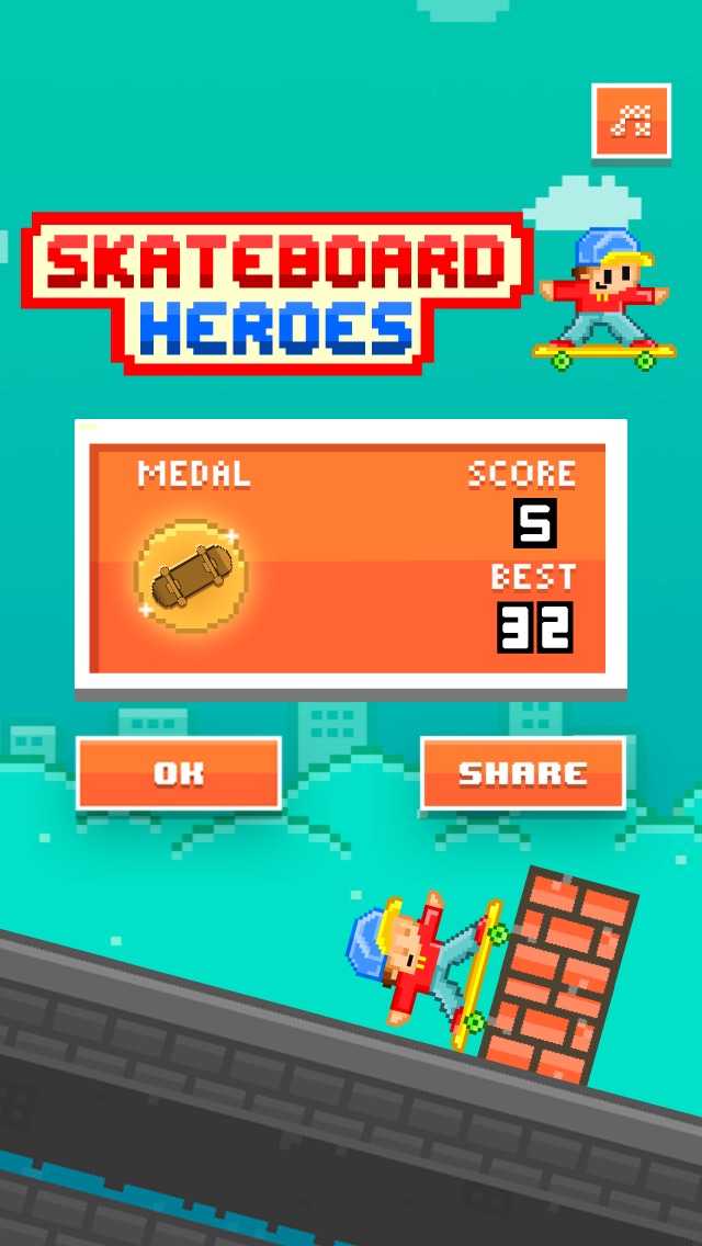 SKATEBOARD HEROES - PLAY PIXEL 8-BIT GAMES FOR FREE 1.1 IOS ĐUA XE SKATEBOARD HEROES - PLAY PIXEL 8-BIT GAMES FOR FREE 1.1 IOS