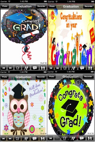 Graduation eCards.Customize and send graduation greeting cards with text and voice greeting messages screenshot 3