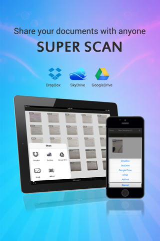 Super Scan - the ultimate scanner with ocr, filtering, organizing and sharing of your documents screenshot 3