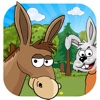 Tavşan ile Eşek Sesli Masal 3 yaş ve üzeri Çocuklar için Çizgi Film ve Eğitici Oyunlar