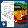 Color It Puzzle It: Hot Rods Lite