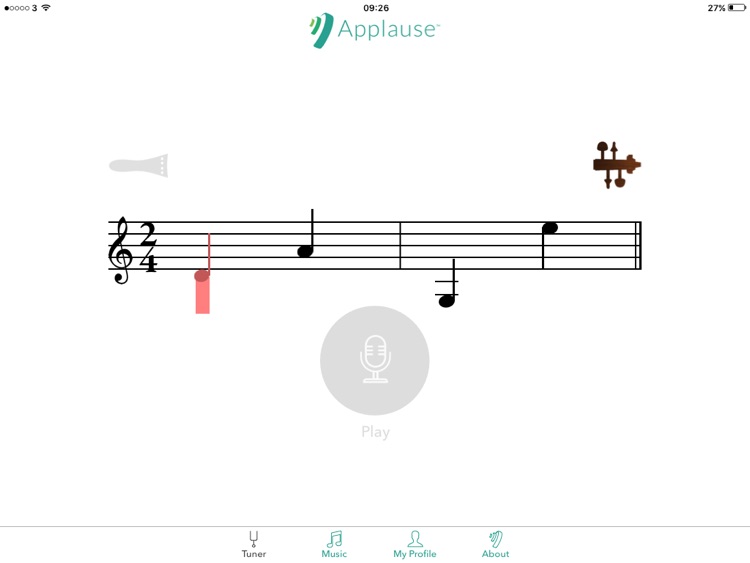 Applause: learn to play the violin quickly and accurately