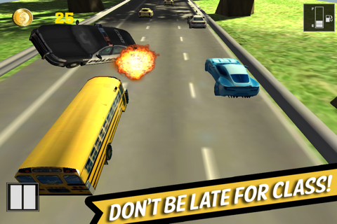 A Crazy School Bus Driver: High Speed Race Track Game Free screenshot 3