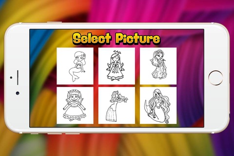 mermaid princess coloring book show for kid screenshot 2