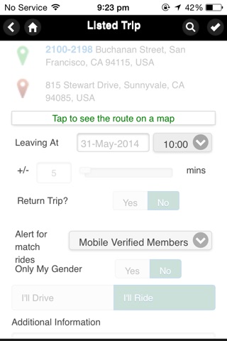 OurCarpool screenshot 4