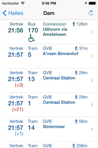 Openbaar Vervoer: real time Dutch public transport status screenshot 2