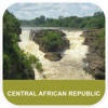 Central African Republic Map - PLACE STARS