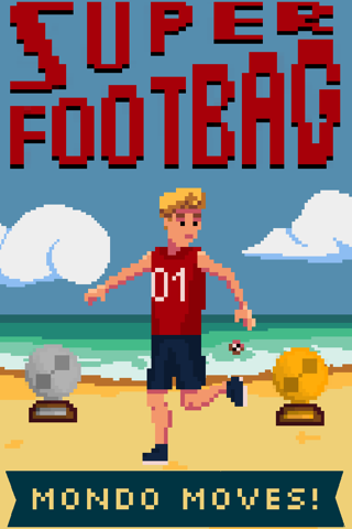 Super Footbag - World Champion 8 Bit Hacky Ball Juggling Sports Game screenshot 2