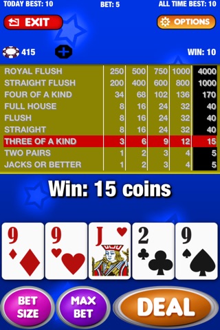 Video Poker Casino - 6 Games in 1 screenshot 4