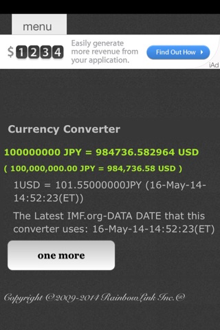 Currency Converter of the Rainbow-Link ( Free ) for iPhone screenshot 3