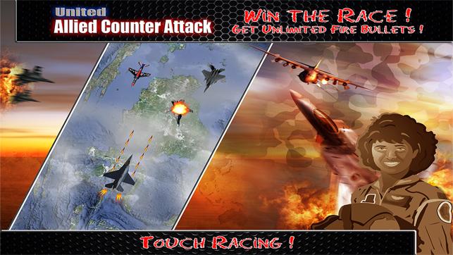 United Allied Counter Attack FREE : Jet Fighter Vs Migs Air (圖3)-速報App