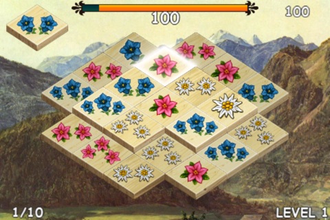 Mahjong: Alpine story HD screenshot 2