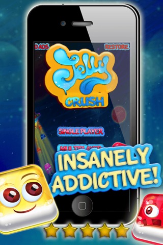 Jelly Crush Fruit Blitz - Enjoy Cool Match 3 Mania Puzzle Game For Kids HD FREE screenshot 2