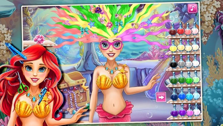 Mermaid hair salon