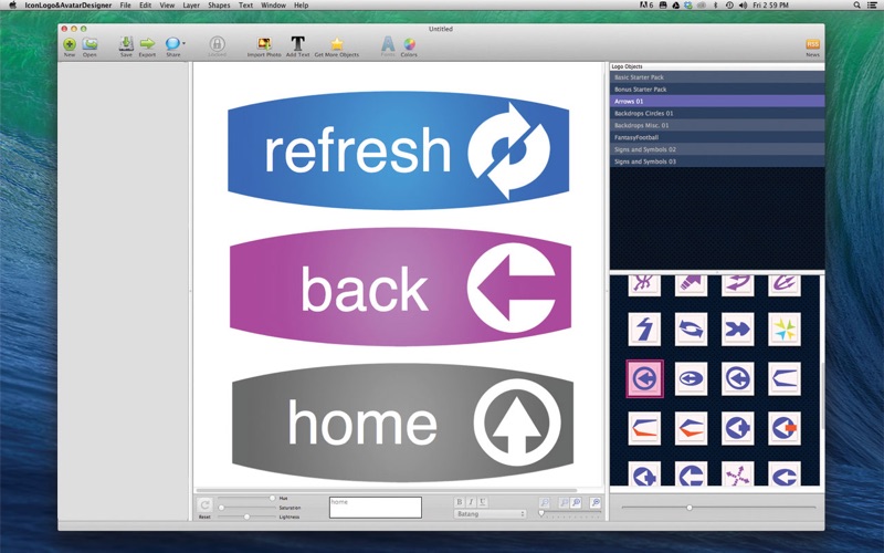 Icon Logo and Avatar Designer Screenshot