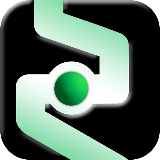 Green Ball Circles on the Path - Neon Line Edition iOS App