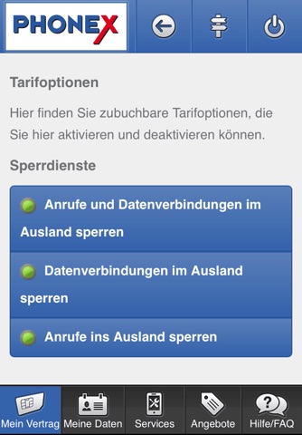 Phonex Servicewelt screenshot 4